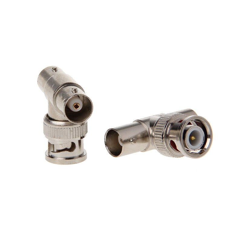 2 Stuks Bnc Mannelijk Naar 2 Vrouwelijke T Type Connector Adapter Voor Cctv Surveillance Systeem