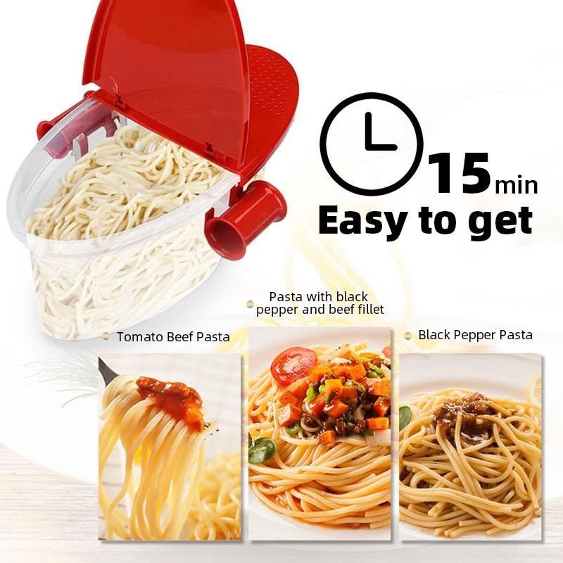 Mikrovågsugn pasta tillverkare pasta spis värmebeständig pp båt mikrovågsugn ångbåt sil sil mikrovågsugn köksredskap