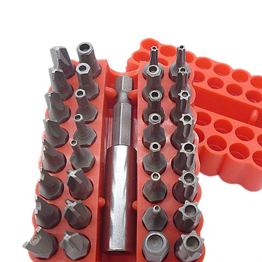 Screwdriver Tool 33 In 1 Hollow Screwdriver Bits Suit Safety Screws Hex Screws Bits