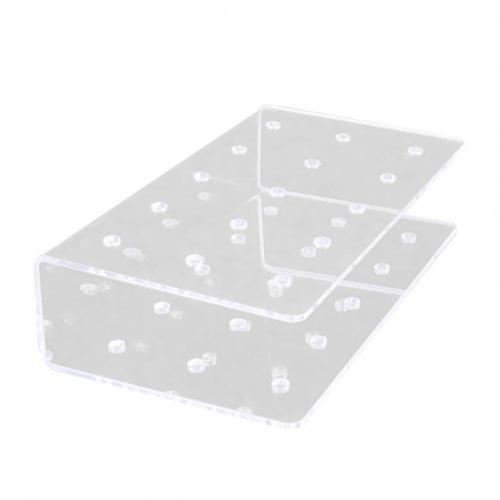 Clear Cake Pop Houder Acryl Lolly Houder Rechthoek Double Layer Cake Pop Stand Display Lolly Stand Voor Bruiloft: Default Title