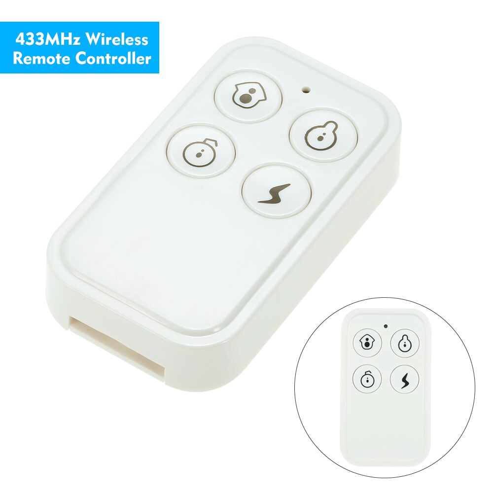 Mando a distancia inalámbrico blanco para sistema de alarma, 433MHz