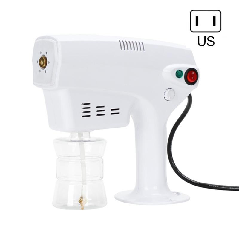 1200W 220V 250ml Electric ULV Sprayer Blue Light Portable Fogger Machine Hair Nanos Steam Spray Guns Hospital Home Disinfection: US Plug