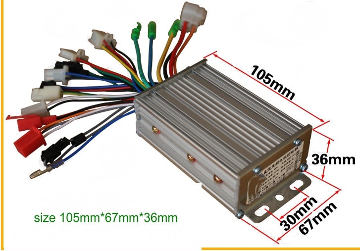 24v36v48v60V64V250w350w BLDC controller 6mosfet elektrische fiets accessoire MTB Driewieler scooter onderdelen voor sensor/sensorless motor