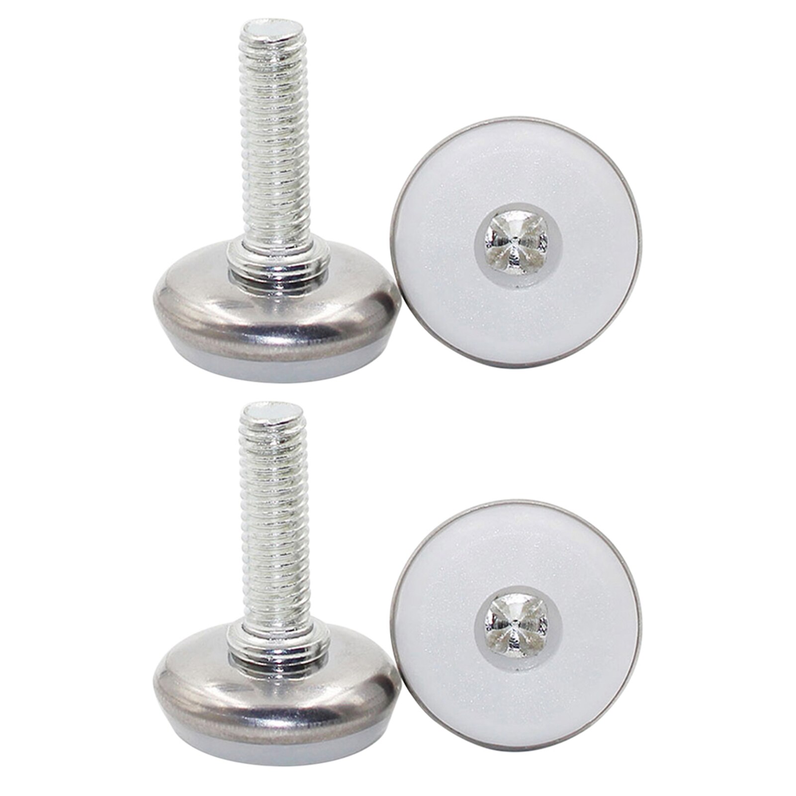 4pcs/pack Shockproof Universal Pad Stainless Steel Hotel Joint Home Non Slip Threaded Easy Install Furniture Base Sofa Bed