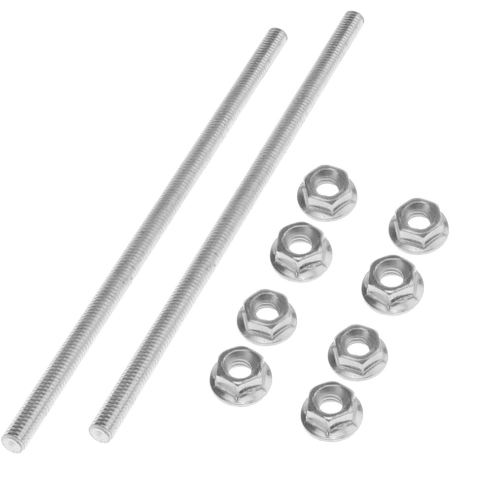 PrimeMatik - Kit de montaje de buzón a verja reja valla o cercado. Barras de fijación metálicas de 25cm