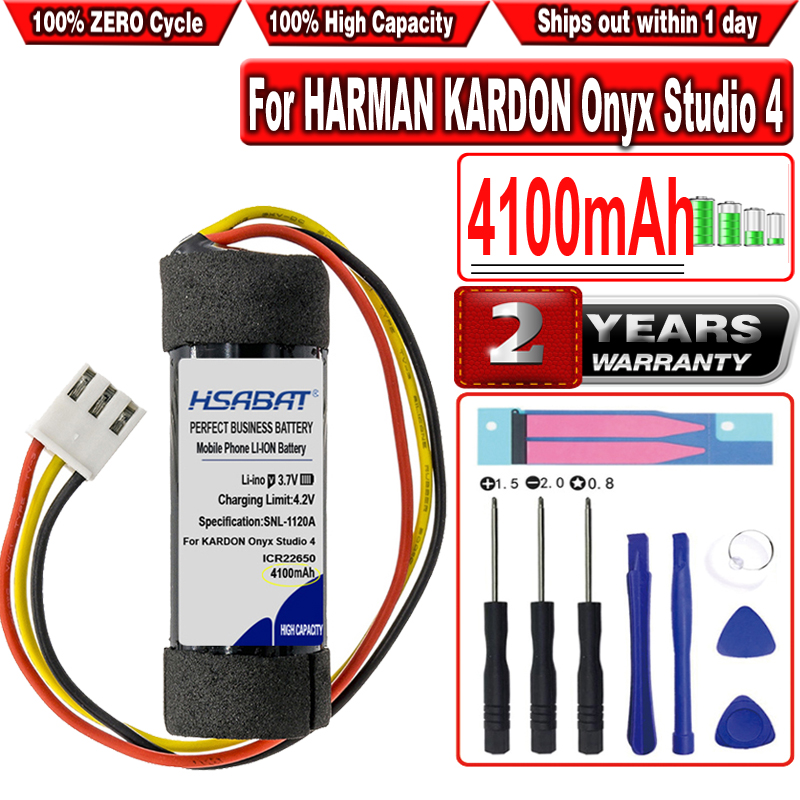 Batteria HSABAT 4100mah per altoparlante HARMAN KARDON Onyx Studio 4 ICR22650