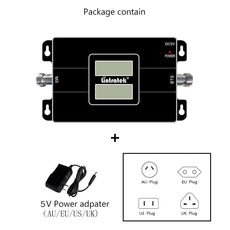 Lintratek-amplificador de señal CDMA, repetidor de banda dual de red de voz e internet, DCS, LTE, 4G, 850, 850, 1800