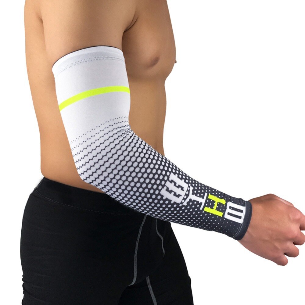 1Pcs Cool Mannen Sport Fietsen Running Fiets Uv Zon Manchet Cover Beschermende Arm Mouw Fiets Arm Warmers Mouwen