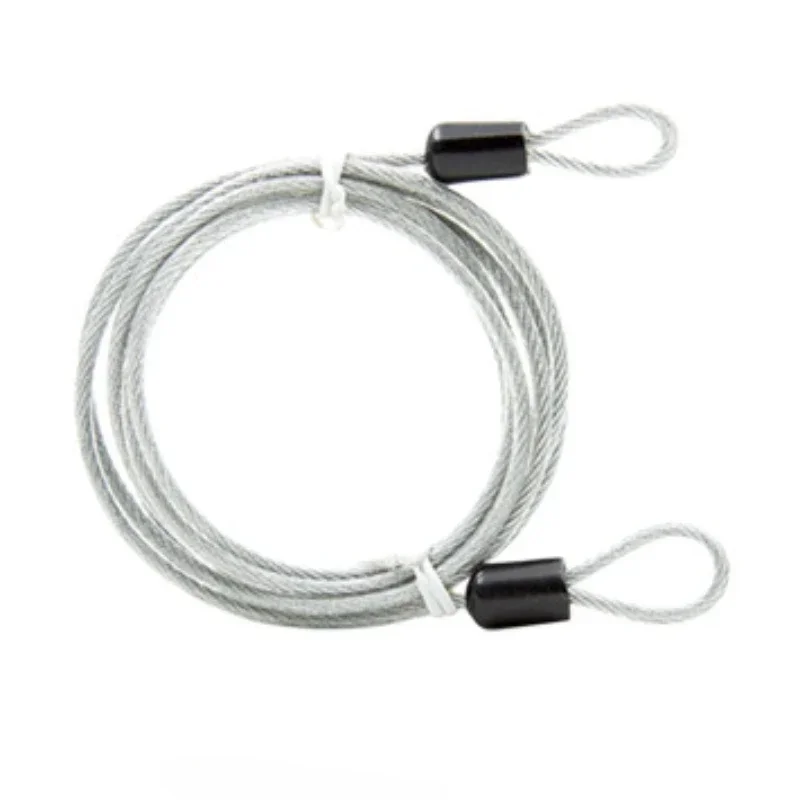 0.5m fietsaccessoires fietsslot draad fietsslot sterke stalen kabelslot mtb racefiets slot touw anti-diefstal veiligheid: Lichtgrijs