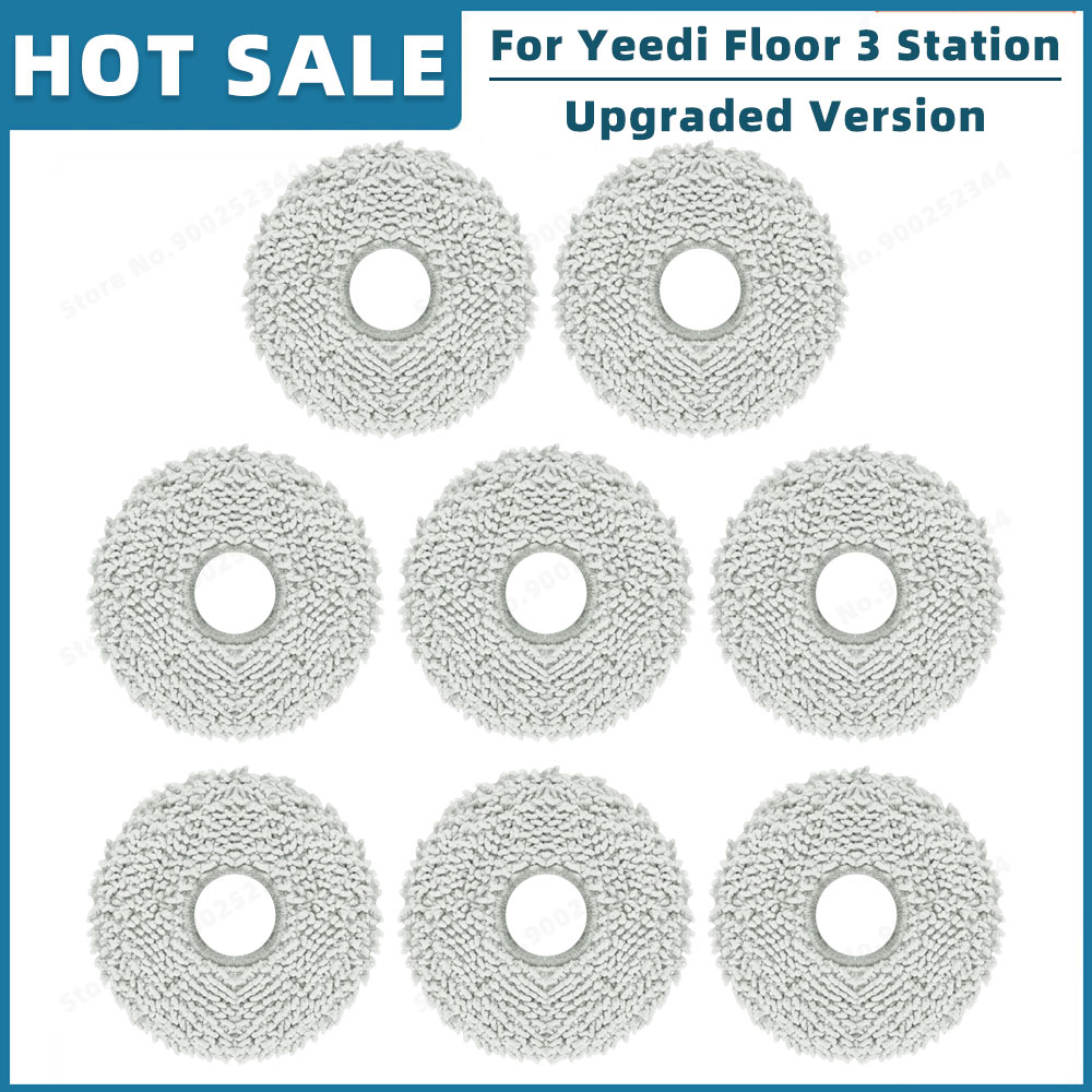 Compatible For Yeedi Floor 3 Station Robot Vacuum Cleaner Spare Parts Accessories Main Side Brush Mop Rag Cloth: army green