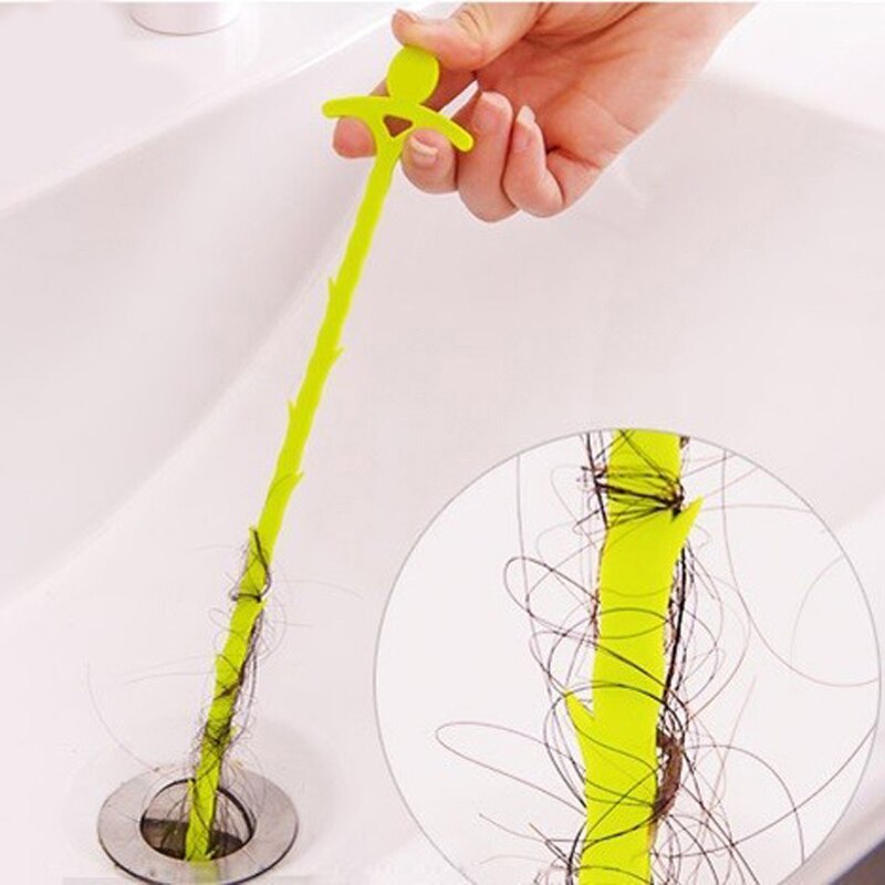 Cepillo de limpieza de alcantarillado de pelo para baño, herramientas creativas para fregadero de cocina, bañera, draga de inodoro, tubo de serpiente, accesorios de cocina