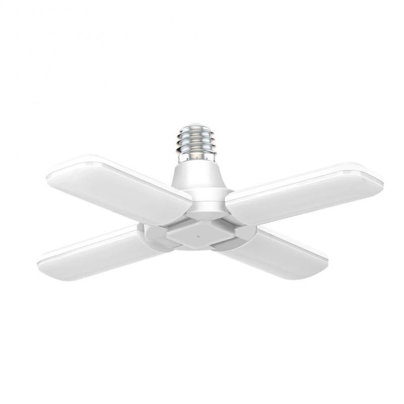 Led Lamp E26 30/40W Lamp Plafond Ventilator Lampada Led Licht 220V Opvouwbare Verstelbare Fan Blade Hoek voor Thuis Garage Verlichting: cold white 40W