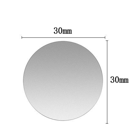 5pcs Metal Plate Disk For Round Magnet Car Phone Holder iron Sheet Sticker For Magnetic Mobile Phone Holder Car Stand Mount: 5pcs 30mm-silver