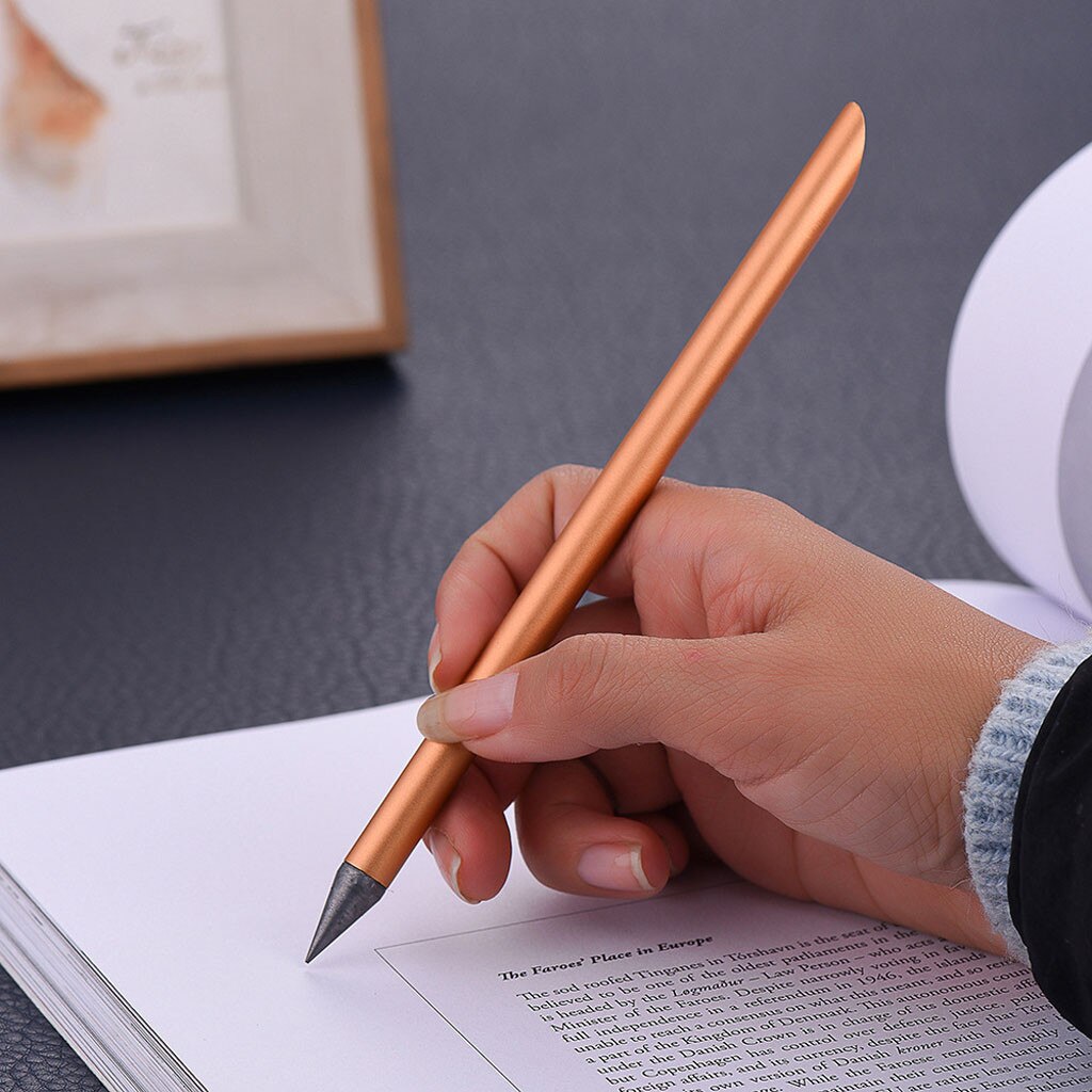 Inkless Eternal Metal Pen Office Sign Pen Collectible School student metal pen children perfect