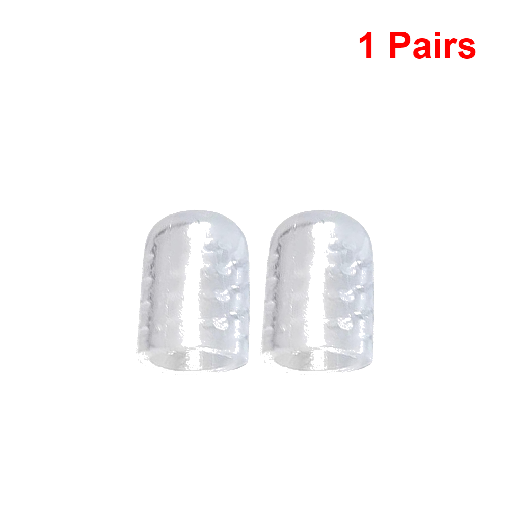 1-20Pairs Toenails Protection Relief Pain Silicon Resin Toe Caps Cover Protectors Transparent Sweatproof Wear-Resistant For Foot: Light Grey