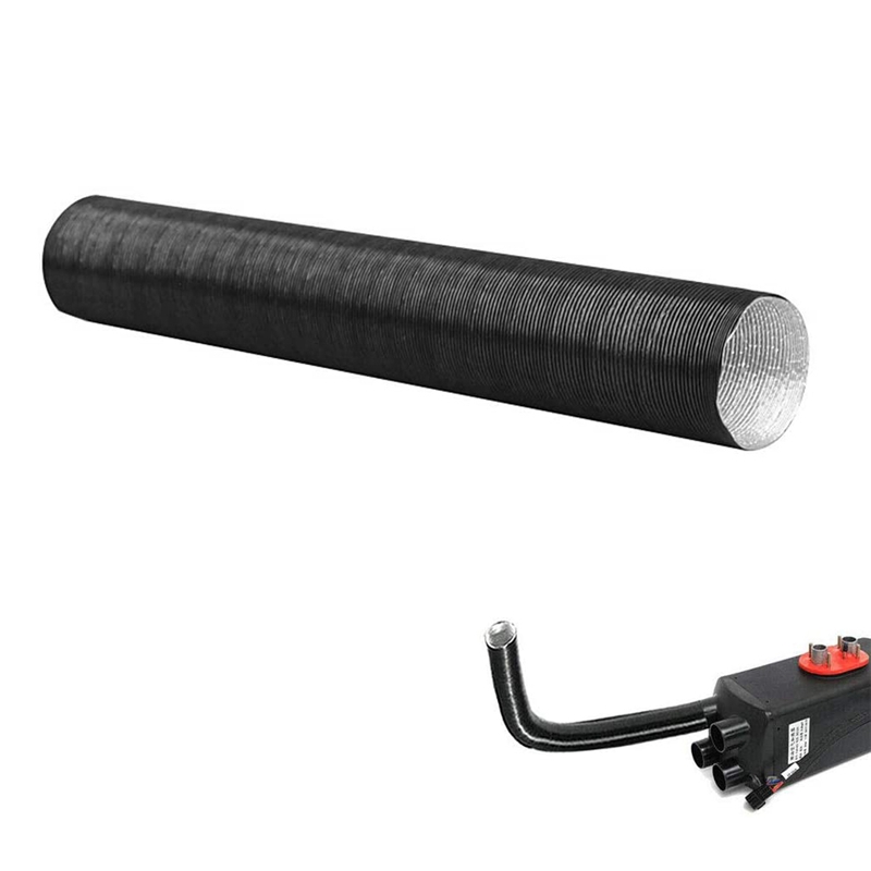 2 Stuks 60 Mm Aluminiumfolie Heater Slang Voorverwarmer Slang Voor 2000W Air Heater Outlet Auto Luchtkanaal Afvoer slang