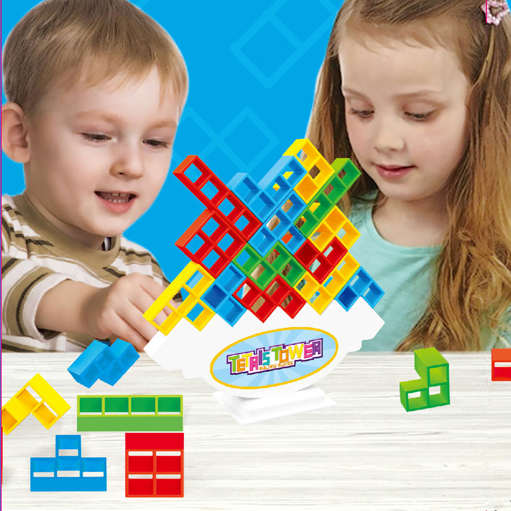 Giochi da tavolo impilabili sull'equilibrio Bambini Adulti Torre Block Giocattoli per feste in famiglia Giochi da viaggio Ragazzi Ragazze Puzzle Blocchi di costruzione Giocattolo
