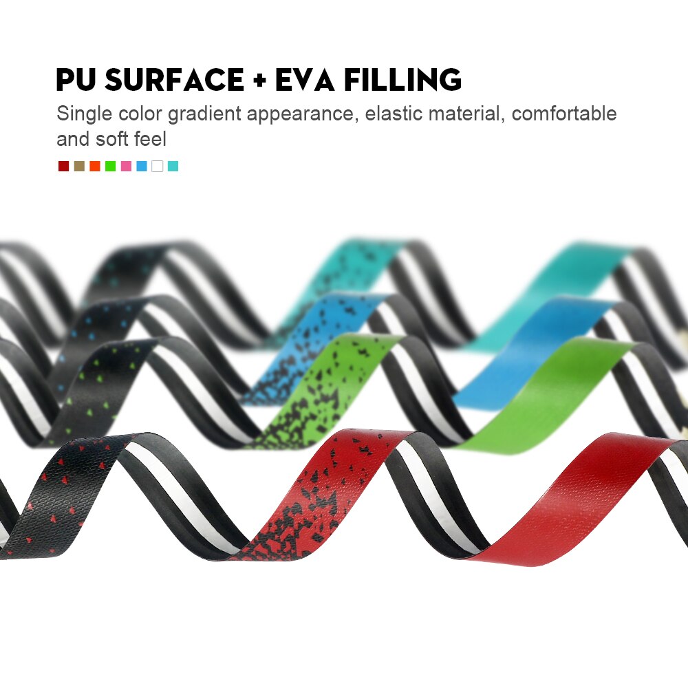 TOSEEK taśma na kierownicę roweru antywibracyjna PU EVA wygięta jazda na rowerze szosowe taśmój wyścigi oddychający antypoślizgowy uchwyt antypoślizgowy pasek na pasek