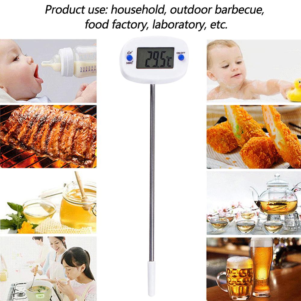 Lebensmittel Thermometer Kochen Temperatur Sensor LED Digital Display Elektronische Sonde Thermometer Flüssigkeit Fleisch Thermometer