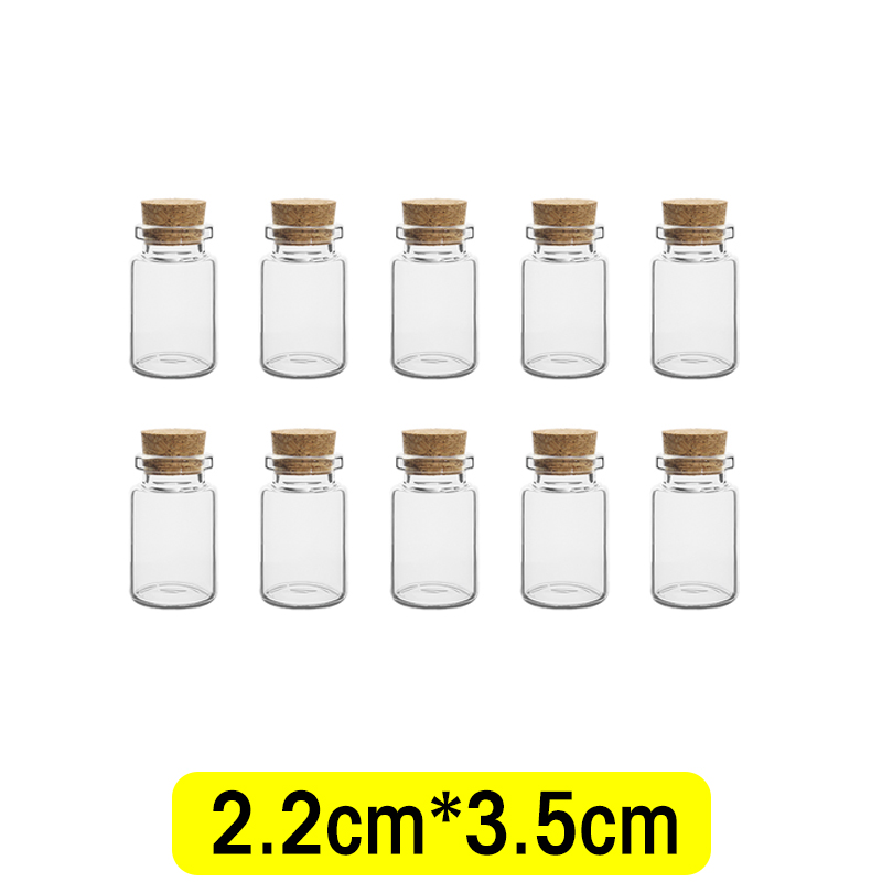 Botellas de vidrio pequeñas con corcho, Mini viales de vidrio, botellas de deseos vacías transparentes, recuerdos de decoración del hogar para de boda y cumpleaños: 4XL / Amarillo claro