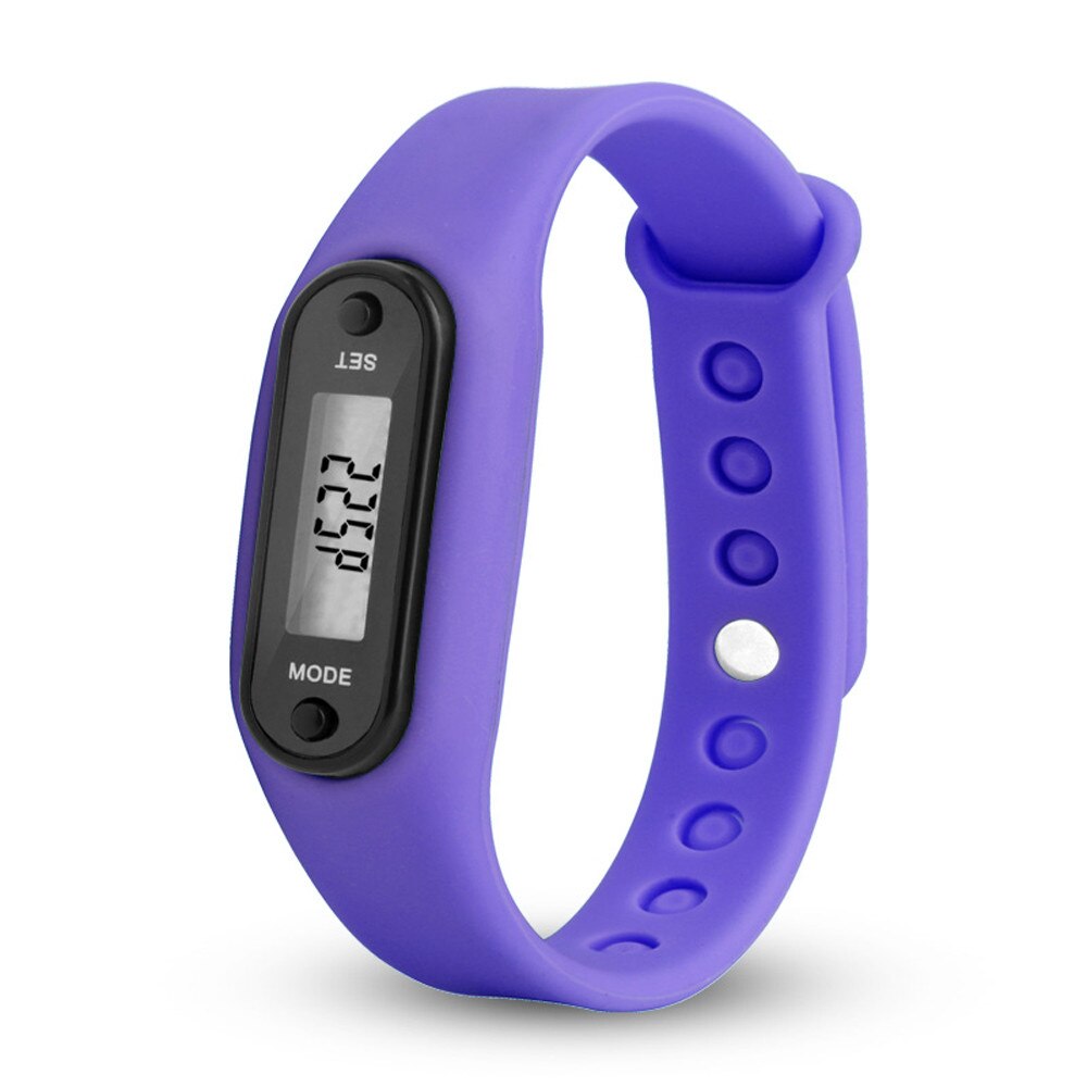 Digitale Groen Lcd Horloge Run Stap Loopafstand Calorie Stappenteller Siliconen Calorie Sport Armband Horloge Voor Drishipping N0807: H