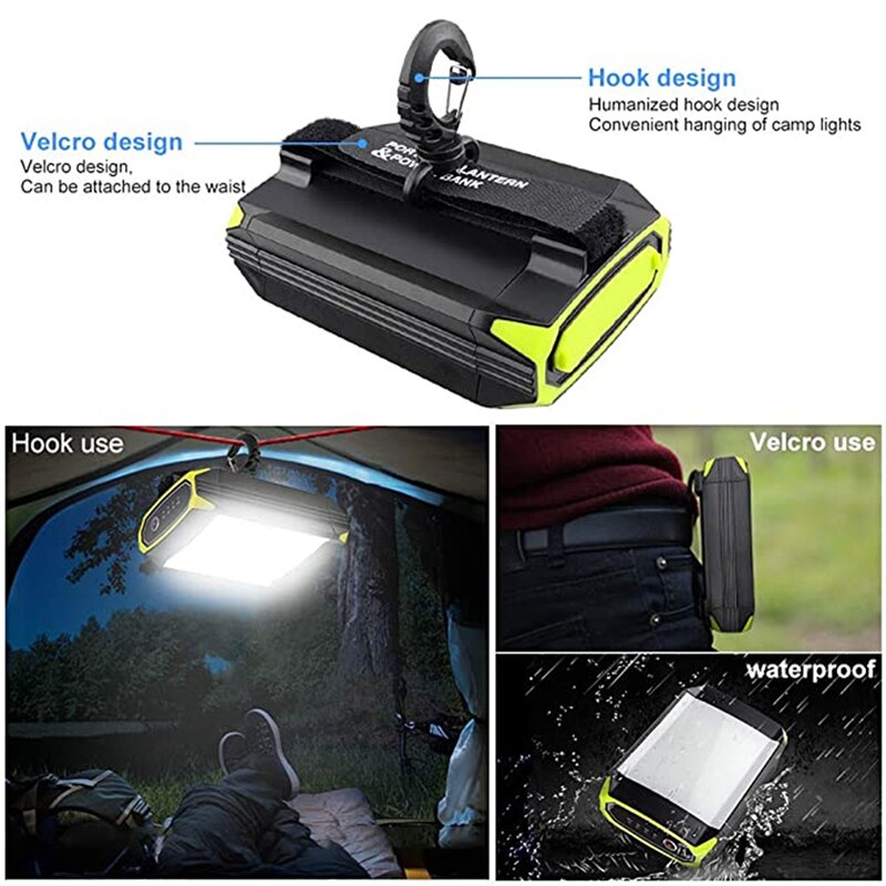 Usb Camping Tent Licht 6000Mah Mobiele Power Bank Zaklamp Outdoor Draagbare Opknoping Lamp 30 Leds Lantaarn Camping Licht