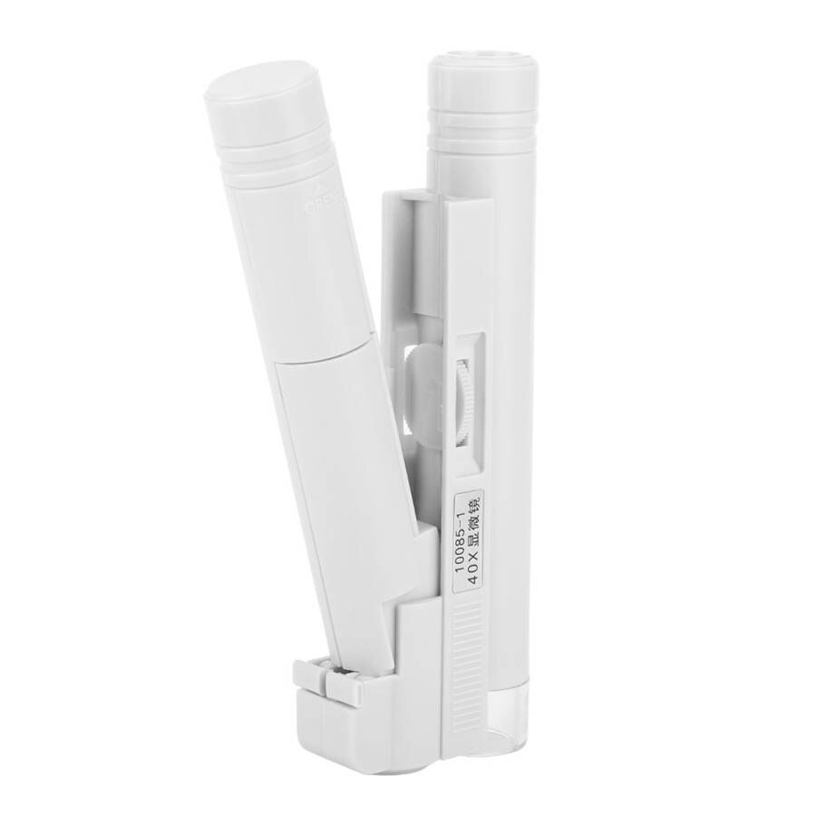 40 × Zoom Portable LED Microscope Pocket Microscope Magnifier Micro Lens for Universal Mobile Phones