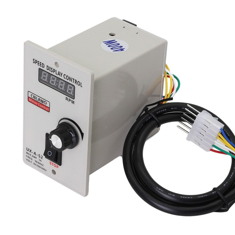 digital skjerm 400w ac 220v motorhastighet  ux 52 punktregulatorregulator fremover og bakover 50/60hz