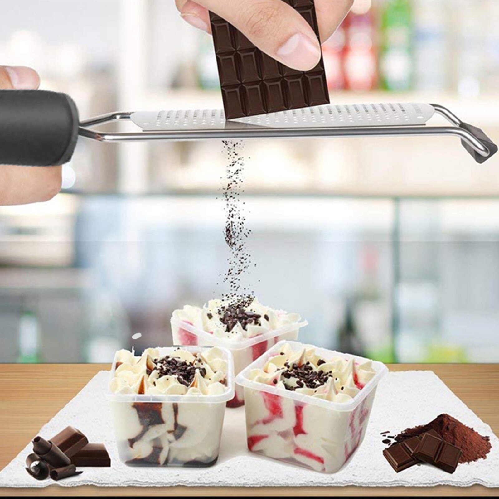 Multifunctional Cheese Cutter Cheese Grater, Hand-held Stainless Steel Zester for Kitchen - Multi-purpose Kitc kitchen tools c50