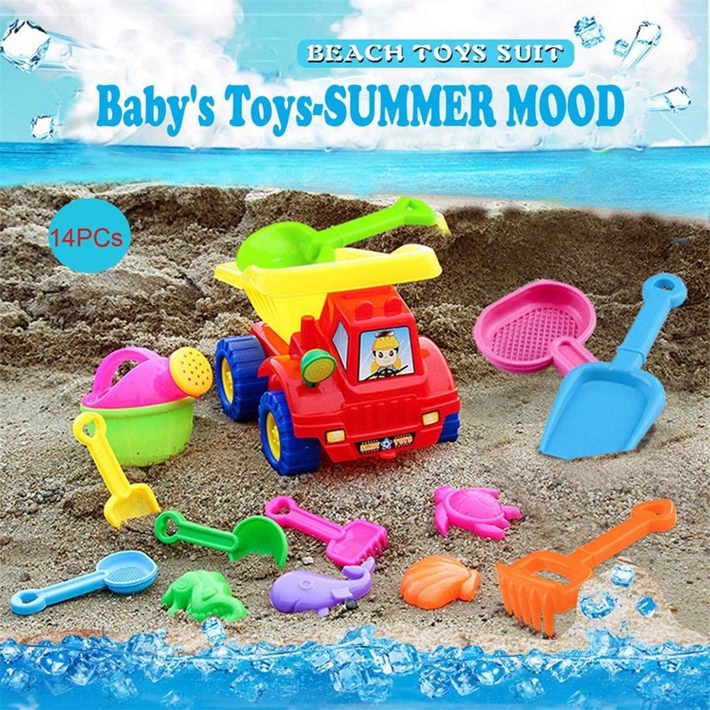 14Pcs Kinderen Zand Spelen Speelgoed Strand Gereedschap Set Grappige Water Beach Seaside Gereedschap Kinderen Strand Zand Speelgoed Schop tool