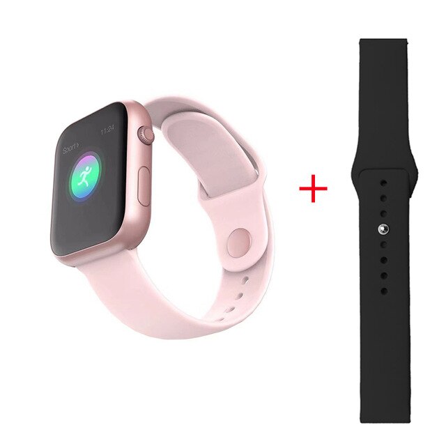 696 sx16 slimme horloges voor mannen, voor apple watch, hartslagmeter, bloeddrukmeter, zuurstofmeter, fitnessmeter,  ip67 waterdichte slimme armbanden: P voeg zwarte band toe
