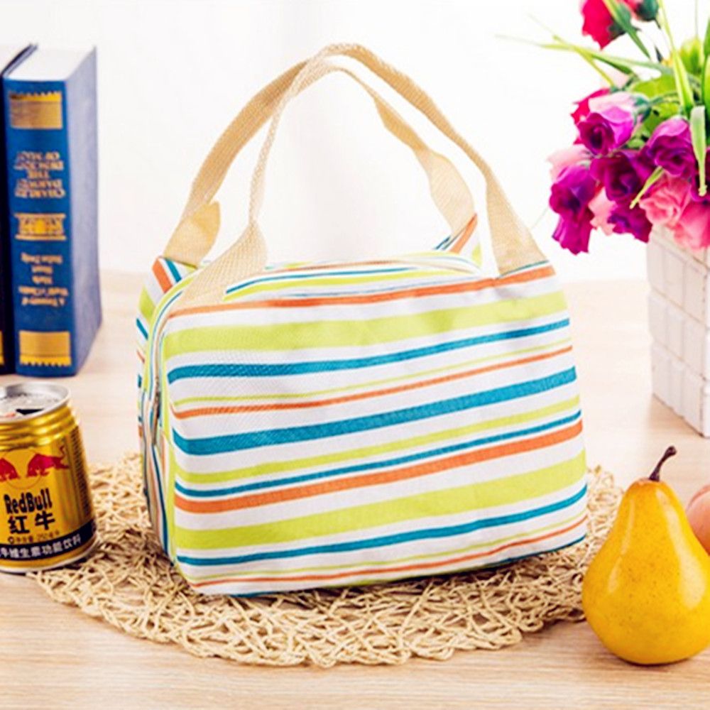 Iskybob 1Pc Draagbare Geïsoleerde Thermische Koeler Lunchbox Carry Tote Picknick Case Opbergtas: 1