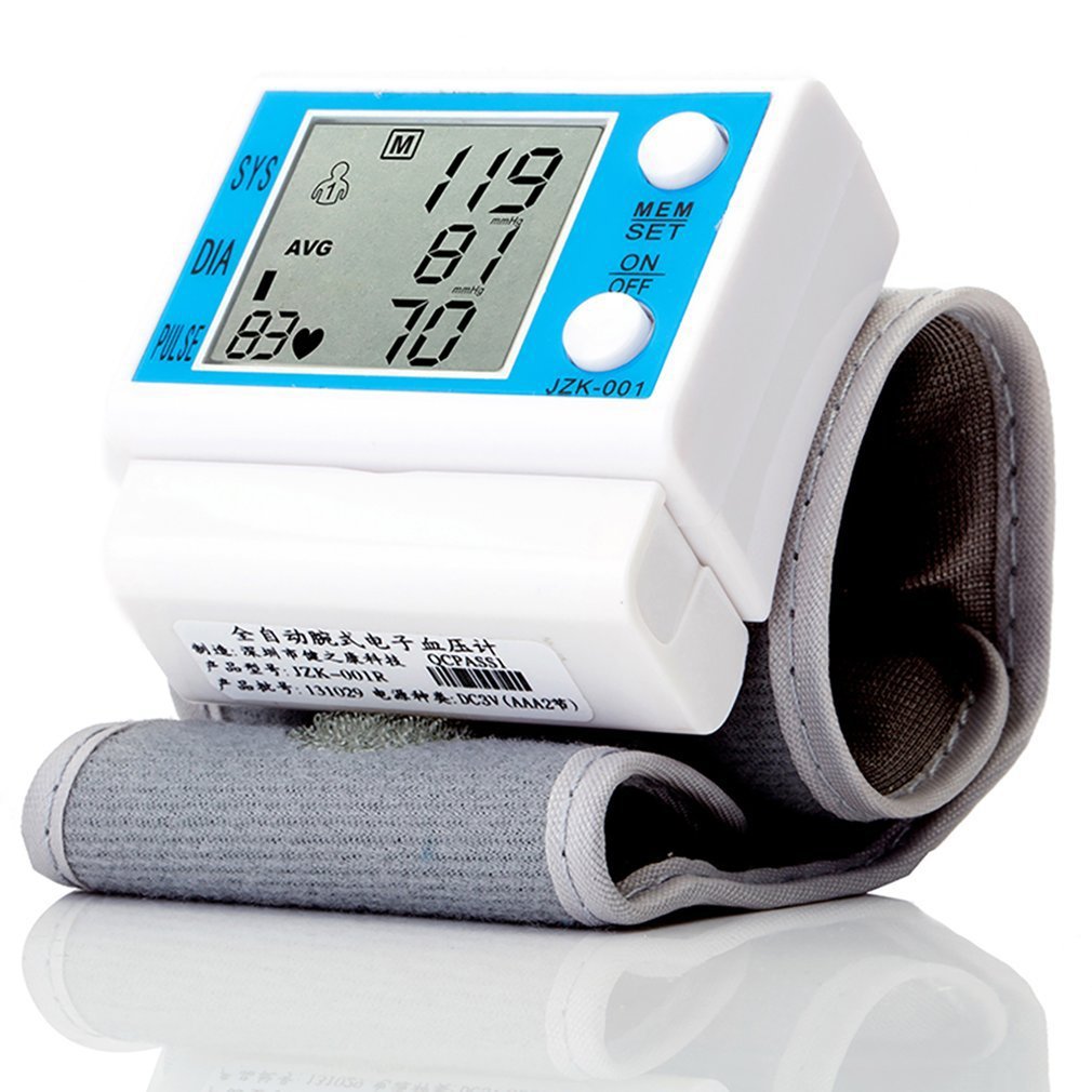 Digitale Pols Type Bloeddrukmeter Elektronische Lcd-scherm Tonometer Hartslag Meter Bloeddrukmeter
