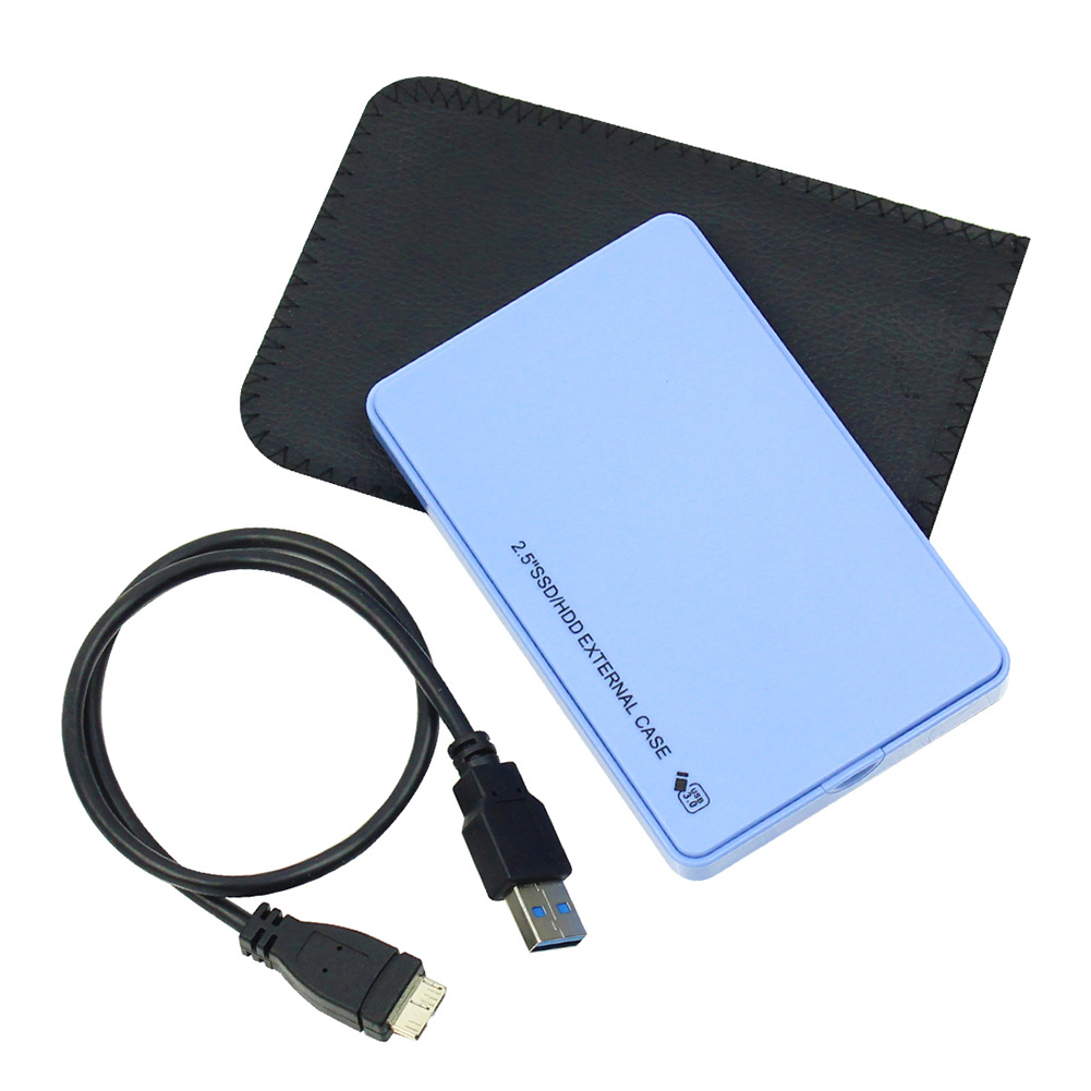 2.5 Hdd Case Usb 3.0 Ssd Externe Case 5Gbps Mobiele Harde Schijf Box Voor Laptop Blauw wit Roze Hdd Docking Station