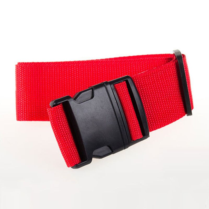 200CM Travel Luggage Strap Adjustable Luggage Belt Packing Strap Lock Suitcase Belt Luggage Protective Strap Baggage Belts Tags: Red