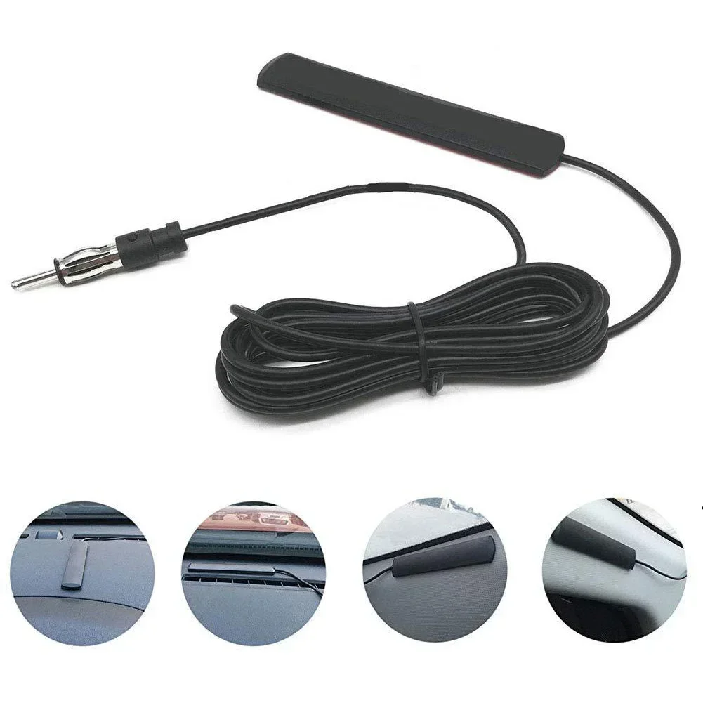 DC 5–12 V Auto-Innenraum, versteckte verstärkte Antenne, 85–860 MHz, elektronische Auto-Radio-Antenne, Autoradio-Patch-Antenne für LKW, Boot, Auto