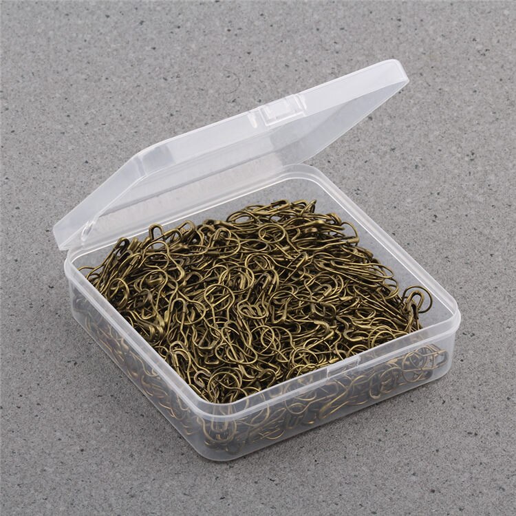 1000 stuks/doos veiligheidsspelden metalen veiligheidsspelden zwart zilver goud grijs anti koper kalebas speld kraal naald spelden diy accessoires: Anti koper