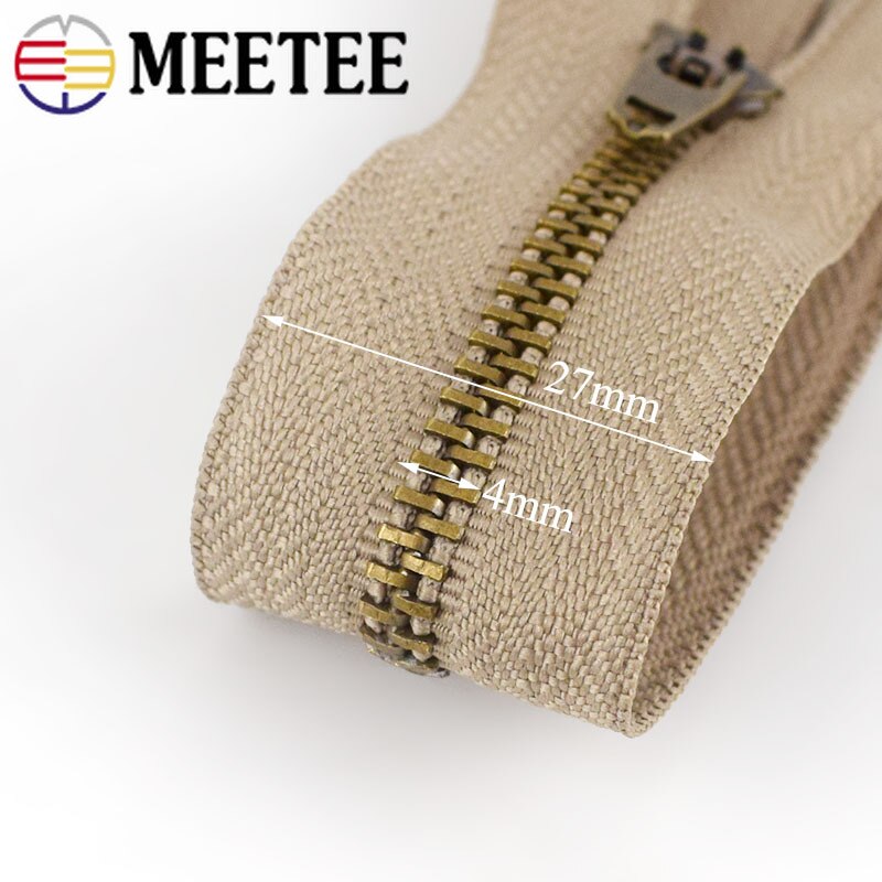Meetee 10 kpl 10/13/15/18cm 4#  tiivistä metallia vetoketju housut pussit tasku auto lukko sisustus vetoketju tee itse vaate ompelutarvikkeet  za025