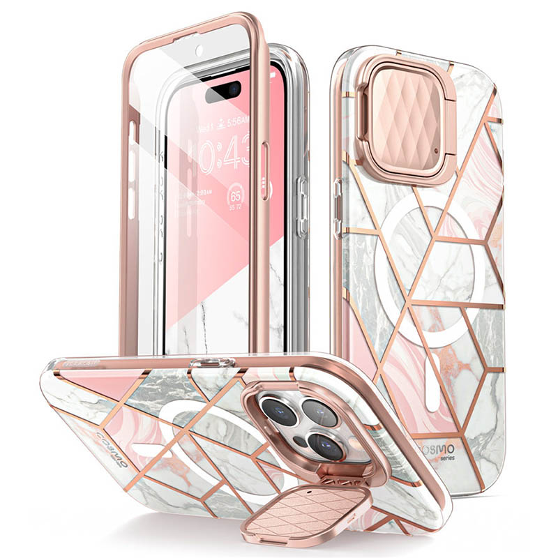 Voor Iphone 15 Pro Case 6.1 "I-BLASON Cosmo Mag Stijlvolle Full-Body Beschermhoes Met Ingebouwde Schermbeschermer Camerahoes