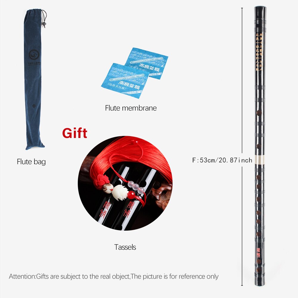 Chinese traditional musical instrument bamboo flute, for beginners, C D E F G key fife