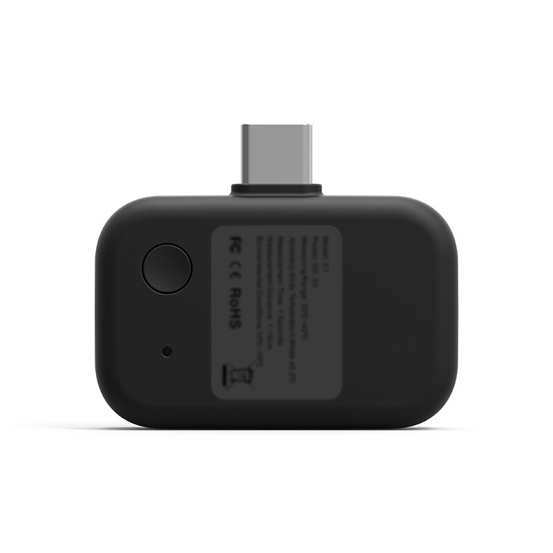 Non-contact Infrared Thermometer LED Display Mini Mobile Phone Thermometer Smart USB Thermometer with Type-C Joint for Phones