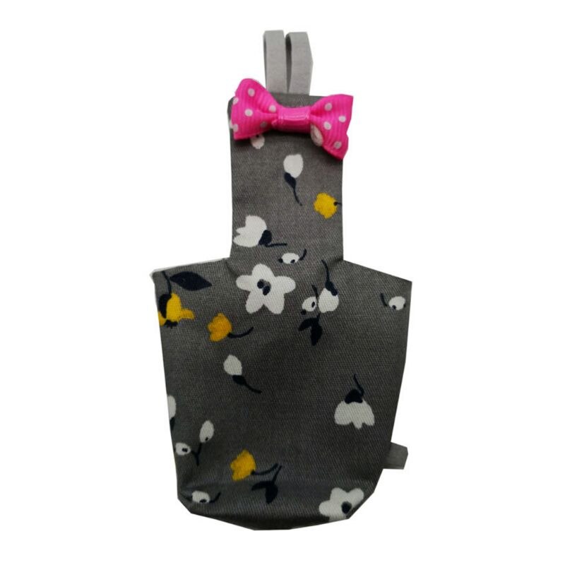 Papegaai Luier Met Bowtie Leuke Kleurrijke Fruit Bloemen Valkparkiet Duiven Kleine Med: 4-M