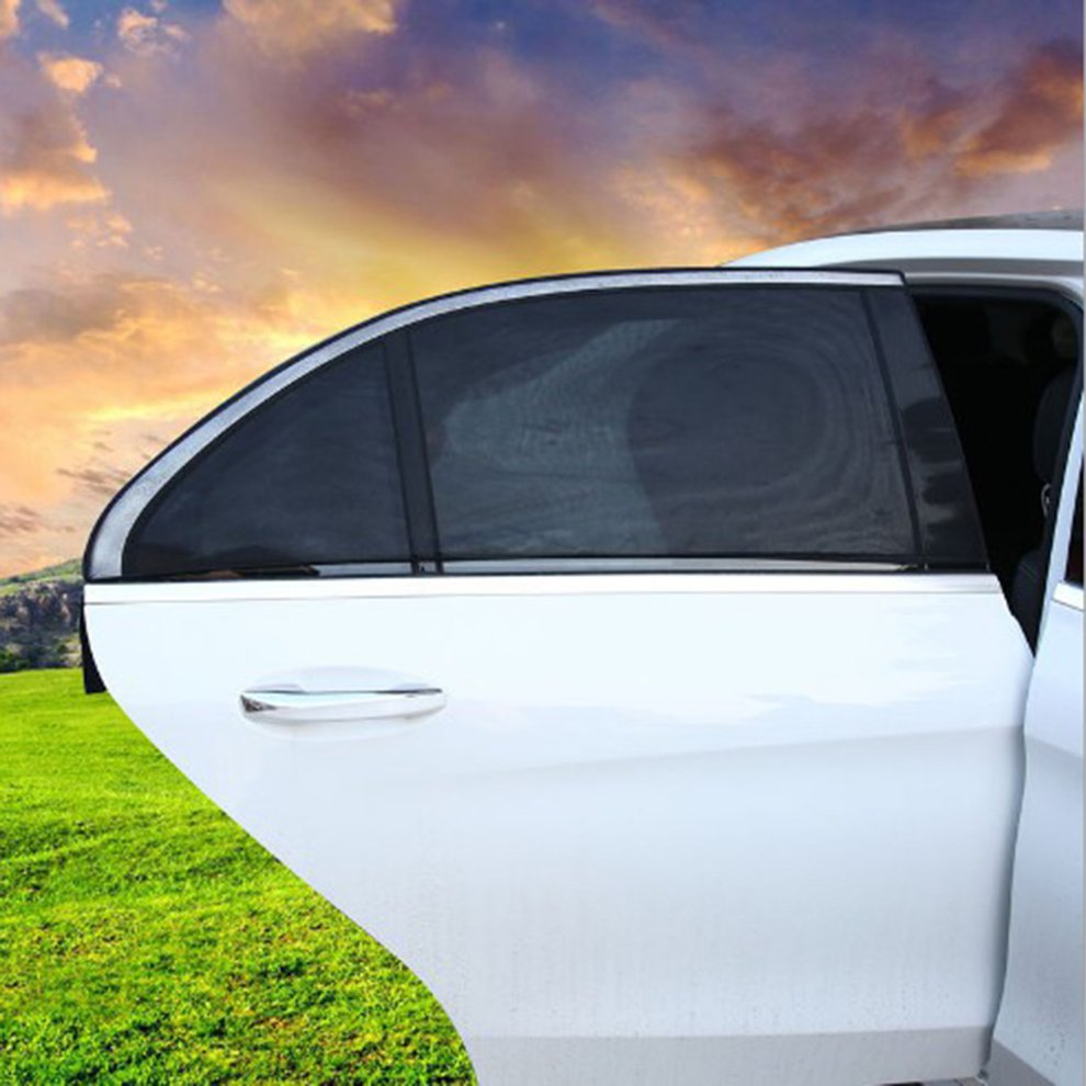 Auto Zonnescherm Auto Zonnescherm Anti-Mosquito Black Gaas Venster Beschermkap Zwart Zand Anti-Mijt Isolatie Achterdeur