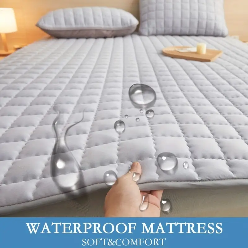 1Pc Waterdichte Zachte Matrashoes, Warme En Zachte Matrasbeschermer, Luierbestendig Opvouwbaar Huishoudelijk Beddengoed (Zonder Pillowcas