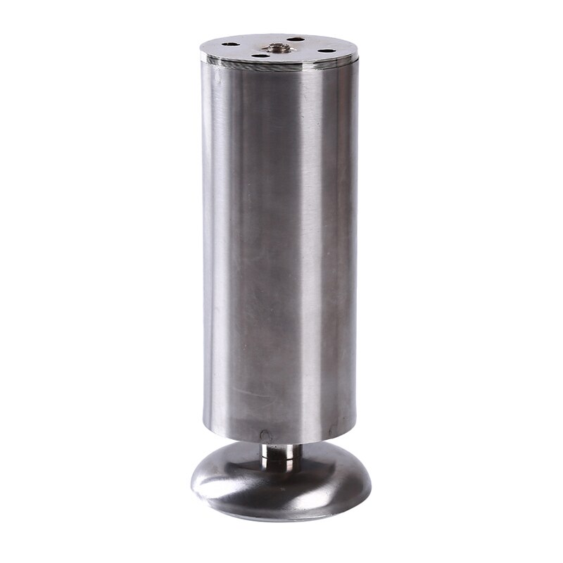 2 st höjdjusterbara möbelben fötter silver rostfritt stål bord bädd soffa nivå fötter skåp ben