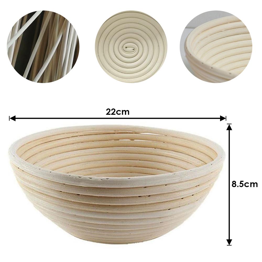 Bamboo Baking Bread Basket Eco-Friendly Fermentation Rattan DIY Economic Rattan Proofing Basket Kitchen Storage Food