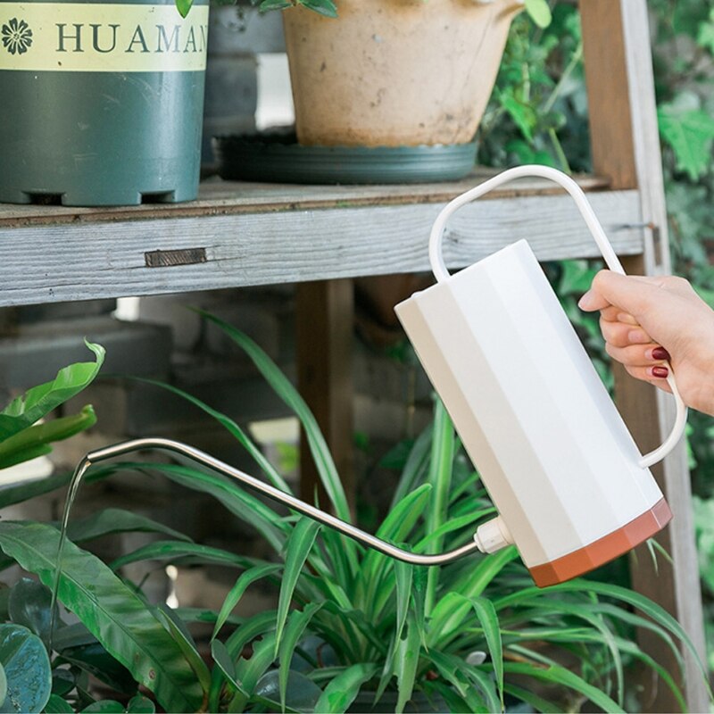 1.2L narzędzia ogrodnicze plastikowa roślina zraszacz praktyczna konewka nawadnianie domu kwiaty czajnik cylindryczny uchwyt L
