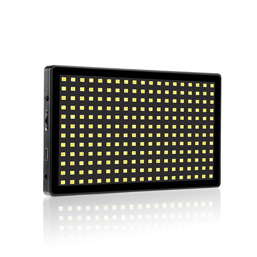 Dimmable LED Video Light - 16W OLED Screen - 3200K-5600K Bi-Color - CRI 97+ for Photography & Live Streaming: 5600K