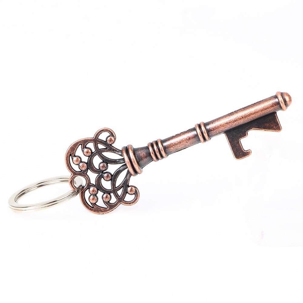HOOMIN, abrelatas de Metal Retro, llavero para colgar en forma de llave para de boda, abridor de botellas de cerveza, multifunción