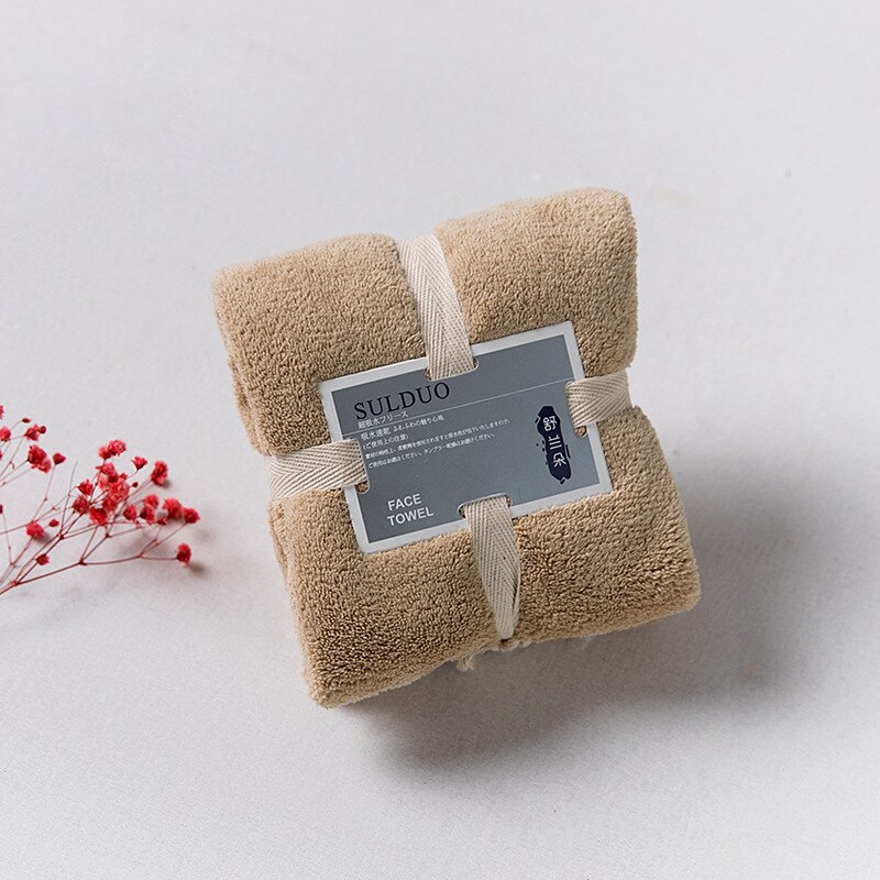 Dikker Microfiber Koraal Fluwelen Droog Haar Handdoek Zachte Super Absorberende Gym Yoga Volwassen Douche Quick Droog Thuis Keuken Gezicht handdoek: cafe